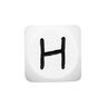 Lettere dell’alfabeto legno H, bianco, Rico Design,  thumbnail number 1