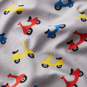 jersey di cotone Motoscooter  – grigio argento, 