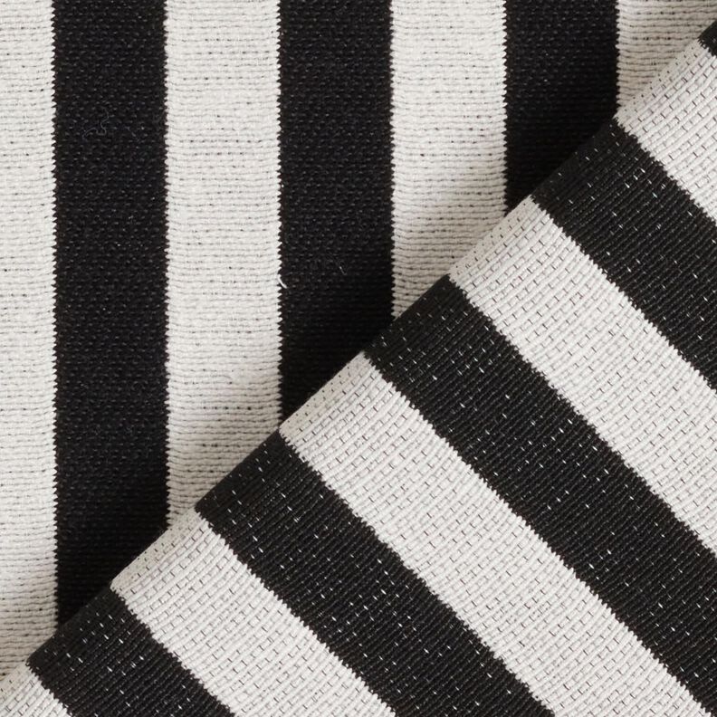 tessuto arredo Jacquard larghe – avorio/nero,  image number 4