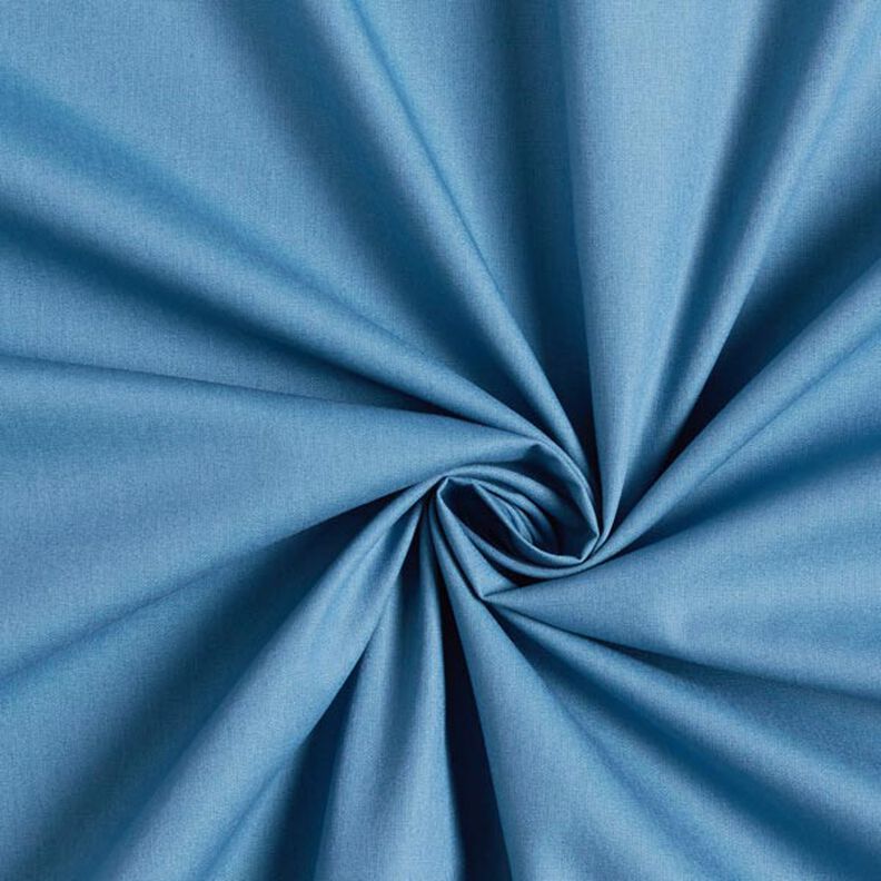 popeline di cotone tinta unita – colore blu jeans,  image number 1