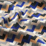leggero satin, motivo rétro – indaco/beige,  thumbnail number 2