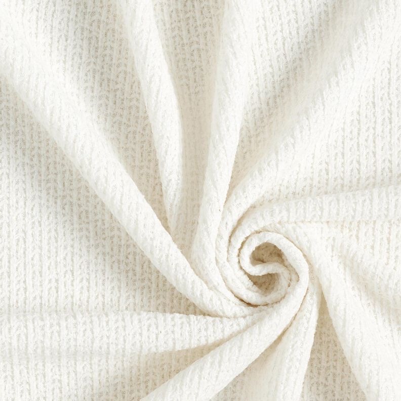 ciniglia maglia jacquard Glitter – avorio/argento effetto metallizzato,  image number 1