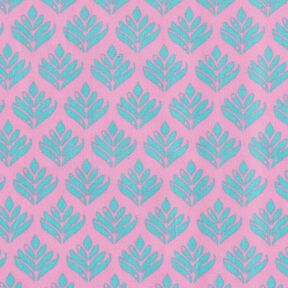 cotone rivestito Soggetti astratti – rosa/azzurro, 