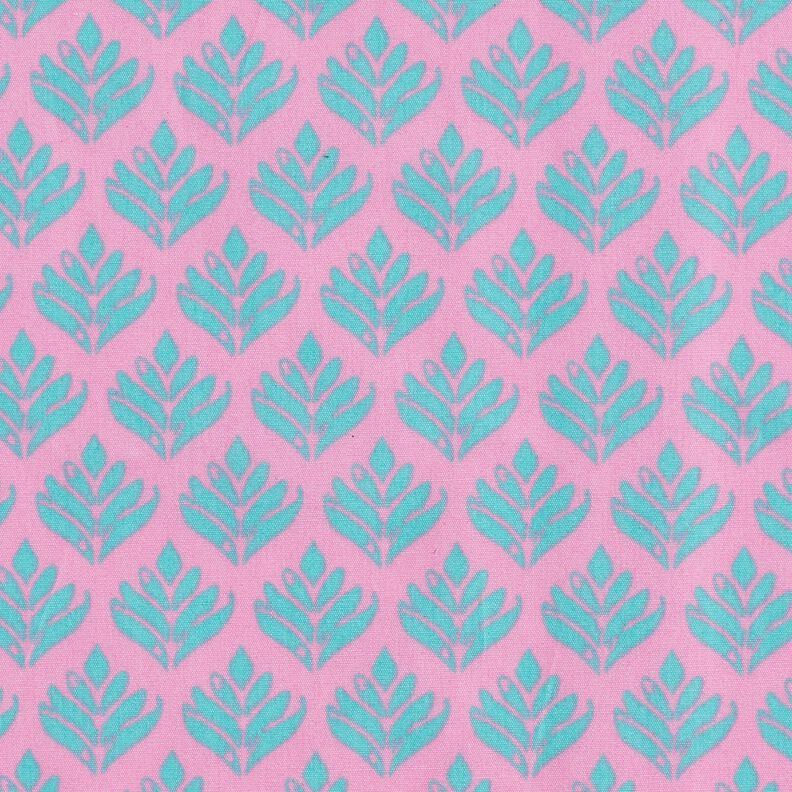 cotone rivestito Soggetti astratti – rosa/azzurro,  image number 1