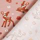 jersey di cotone Cervi nel prato  – rosa antico chiaro,  thumbnail number 4