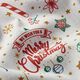 tessuto arredo mezzo panama Merry Christmas – naturale,  thumbnail number 2
