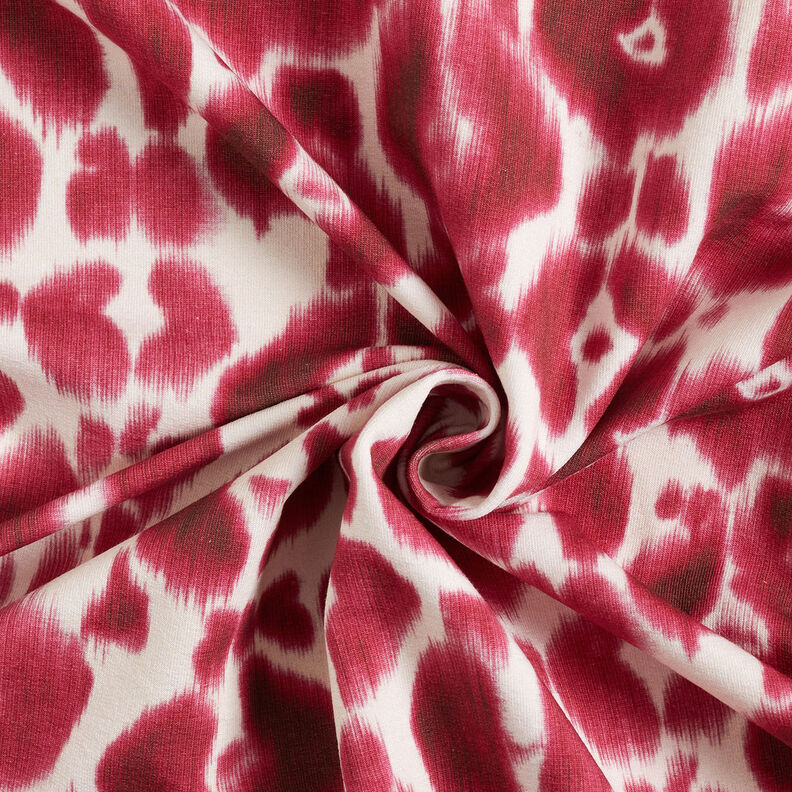 GOTS French terry Batik con motivo leopardato | TCC x LOOKS by Wolfgang Joop – bacca/crema,  image number 5