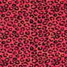 French terry, felpa estiva Leone e fiori – pink/arancione,  thumbnail number 1