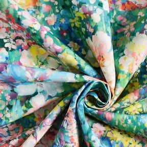 tessuto arredo tessuti canvas Quadri di fiori &ndash; verde/rosa, 