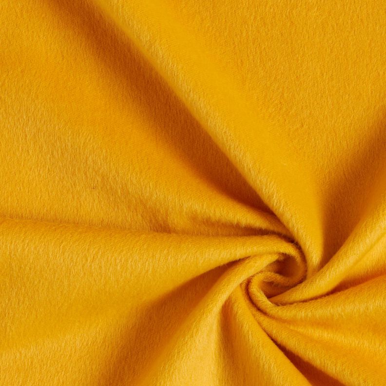 Tessuto per cappotti irruvidito – giallo curry,  image number 1