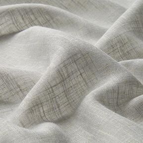 tessuto per tende, voile effetto lino 300 cm – grigio chiaro, 