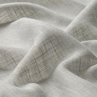 tessuto per tende, voile effetto lino 300 cm – grigio chiaro, 