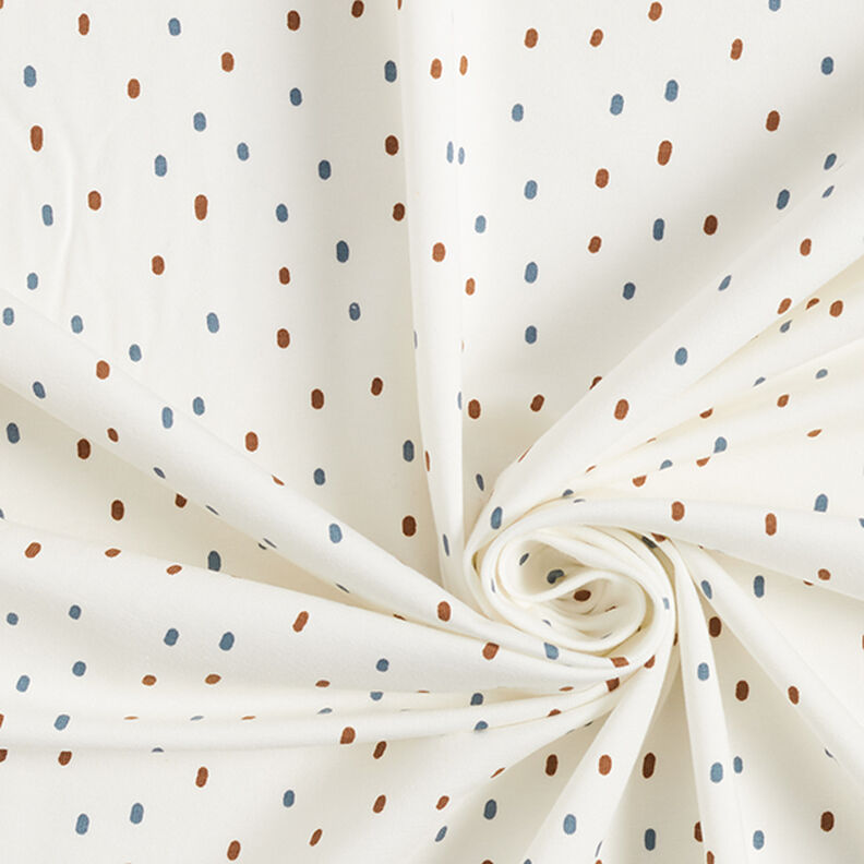 jersey di cotone Macchie di pennello – bianco lana,  image number 3
