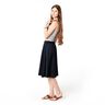 tessuto in misto lino stretch – blu marino,  thumbnail number 5
