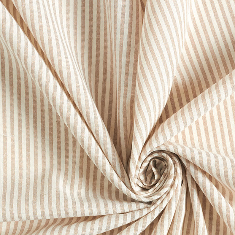 misto cotone viscosa righe – beige/bianco lana,  image number 3