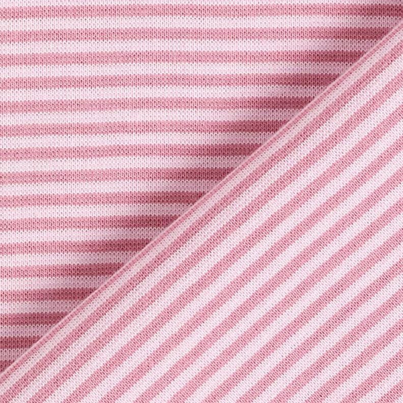 tessuto tubolare per polsini, righe sottili – rosa anticato/rosa,  image number 4