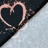 jersey di cotone Cuori con riflessi dorati | Glitzerpüppi – nero-azzurro/rosa antico scuro,  thumbnail number 4