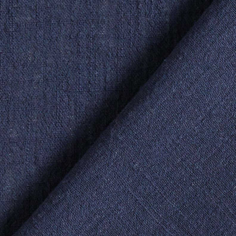 Tessuto di cotone con aspetto lino – blu notte,  image number 3