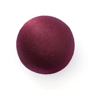 Bottone rivestito, Satin duchesse – rosso Bordeaux, 
