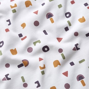 jersey di cotone Cubetti per costruzioni – avorio, 