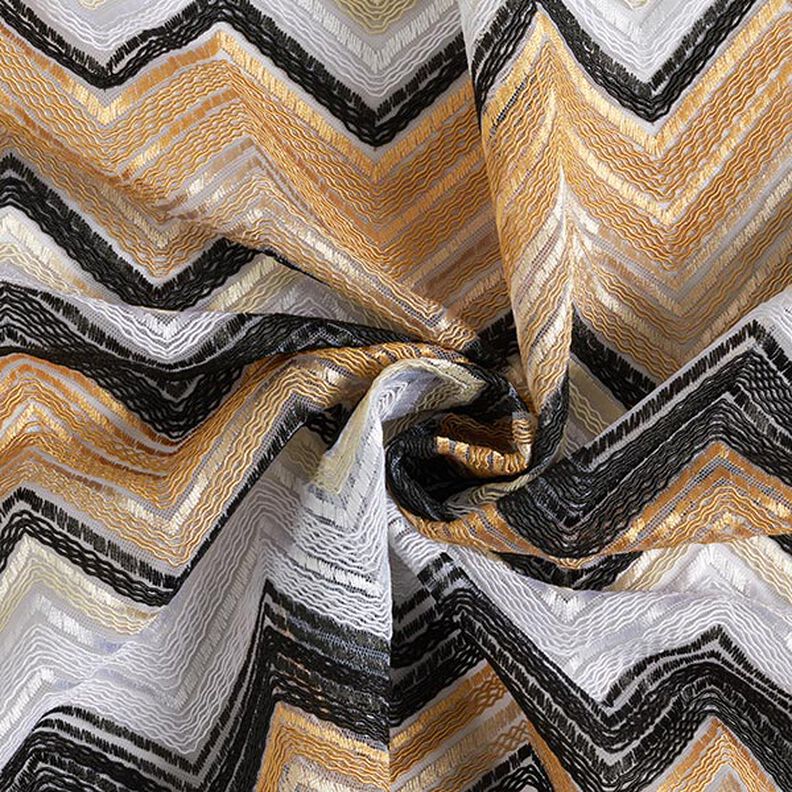 tulle zig zag – marrone chiaro/nero, image number 4