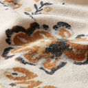 tessuto in maglia fine misto viscosa, fiori autunnali – beige chiaro, 