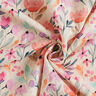 Misto lino-cotone con fiori primaverili acquerellati – bianco lana,  thumbnail number 4