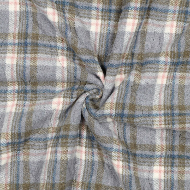 tessuto trapuntato flanella Quadri | Poppy Fabrics – grigio, image number 3