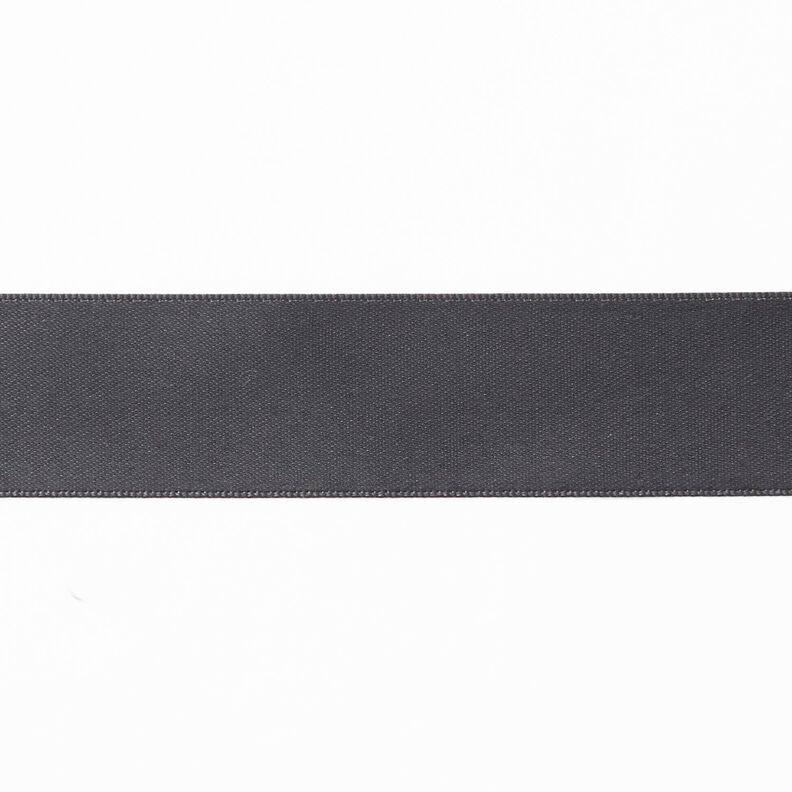 Nastro in satin [25 mm] – grigio scuro,  image number 1