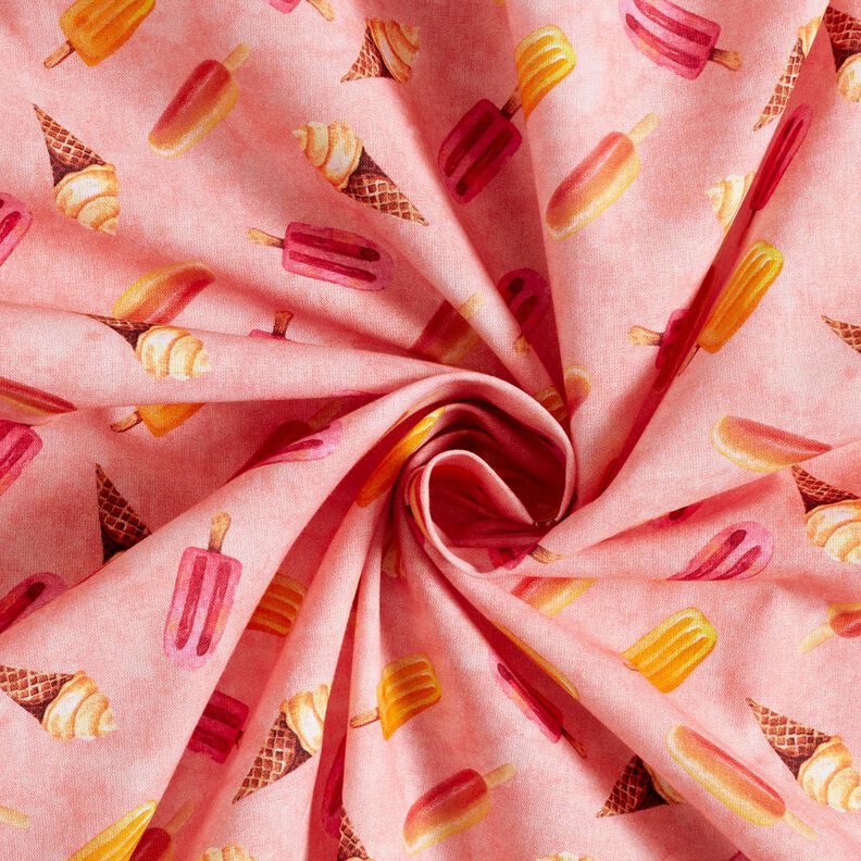 popeline di cotone Ghiacciolo stampa digitale – rosa anticato,  image number 3