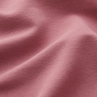 French terry leggero tinta unita – rosa antico scuro, 