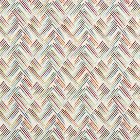 tessuto arredo gobelin Linee a zigzag – beige chiaro/blu, 