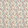 tessuto arredo gobelin Linee a zigzag – beige chiaro/blu,  thumbnail number 1