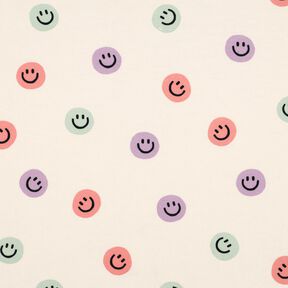 flanella di cotone faccine | Poppy Fabrics – avorio/rosa anticato, 