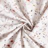 tessuto in cotone popeline Sottili rami di fiori – grigio argento/beige chiaro,  thumbnail number 3