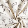 tessuto arredo tessuti canvas Cani – crema/grigio,  thumbnail number 3