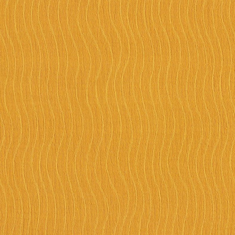 misto cotone-lino Jacquard Motivo a onde – giallo curry,  image number 3