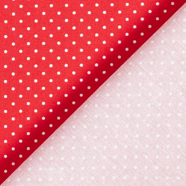 popeline di cotone piccoli pois – rosso/bianco,  image number 6