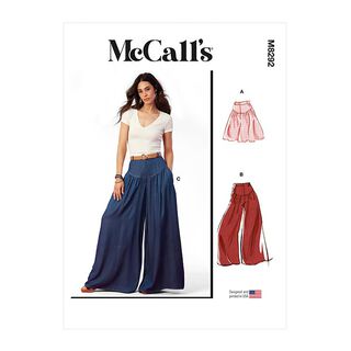gonna /  pantaloni | McCalls 8292 | 32-40, 