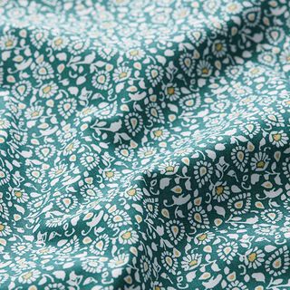 Cretonne di cotone piccoli motivi paisley – verde, 