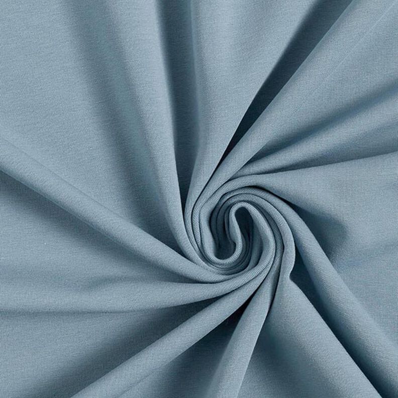 felpa di cotone leggera tinta unita – blu colomba,  image number 1