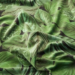 Velluto arredo Premium Boscaglia di piante – verde, 