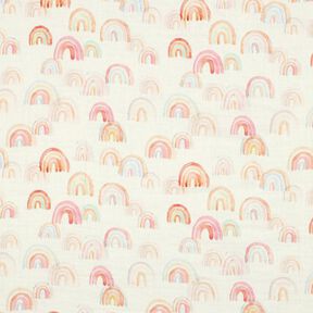 mussolina / tessuto doppio increspato Arcobaleni variopinti stampa digitale | Poppy Fabrics –, 