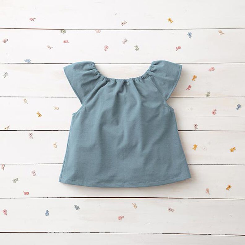 jersey di cotone medio tinta unita – blu colomba,  image number 7