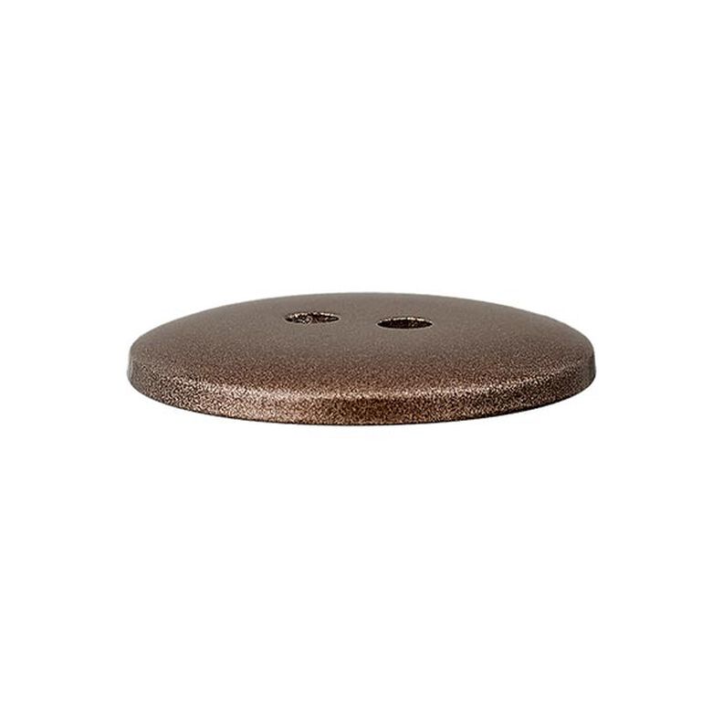bottone in poliestere Metallic, 2 fori – marrone, image number 2