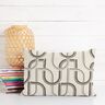 tessuto arredo mezzo panama Linee artistiche – naturale/nero,  thumbnail number 8