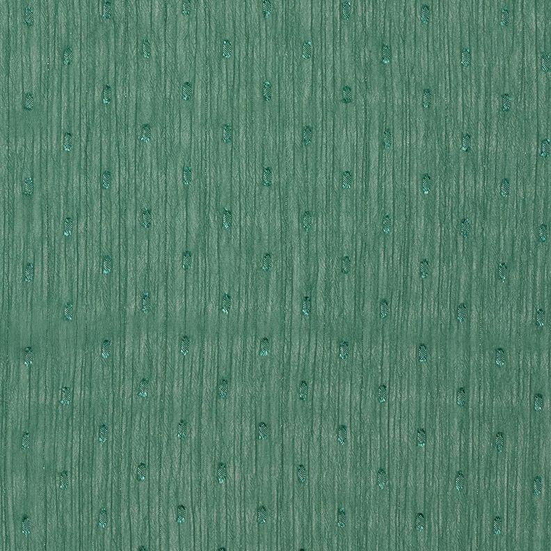 Chiffon Dobby gessato metallizzato – verde abete/argento effetto metallizzato,  image number 1