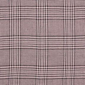 Tessuto di viscosa Principe di Galles – rosa anticato/nero, 