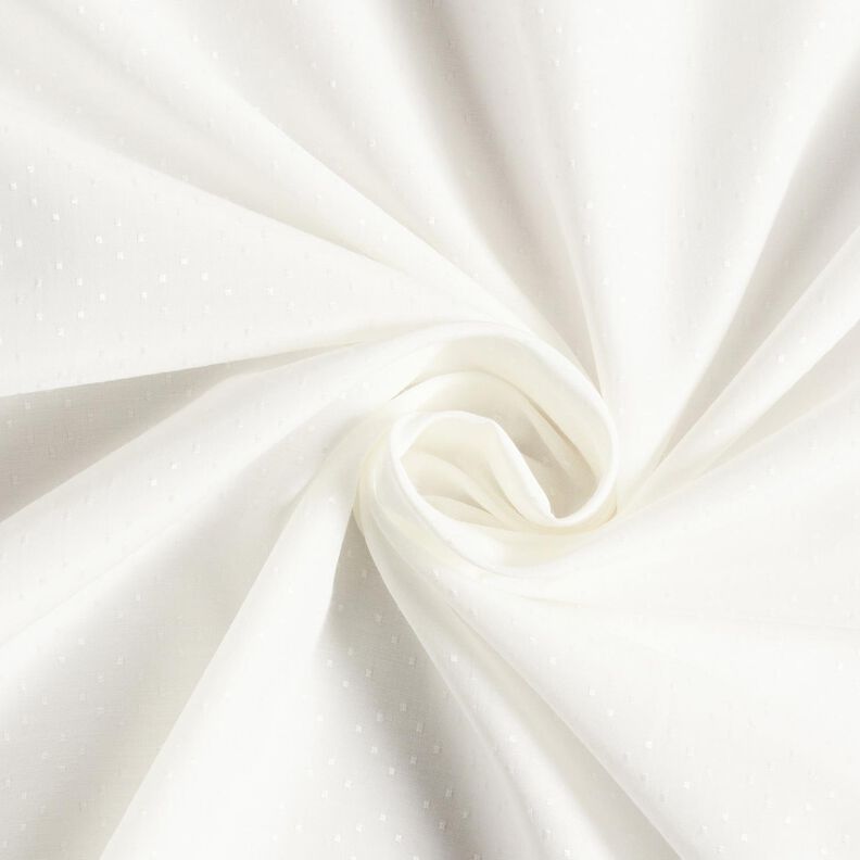 Blusa in tessuto satinato a pois – bianco,  image number 1