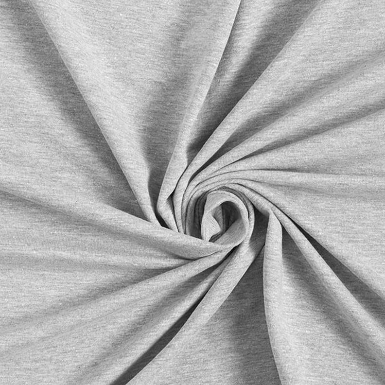 jersey di cotone medio mélange – grigio chiaro,  image number 1